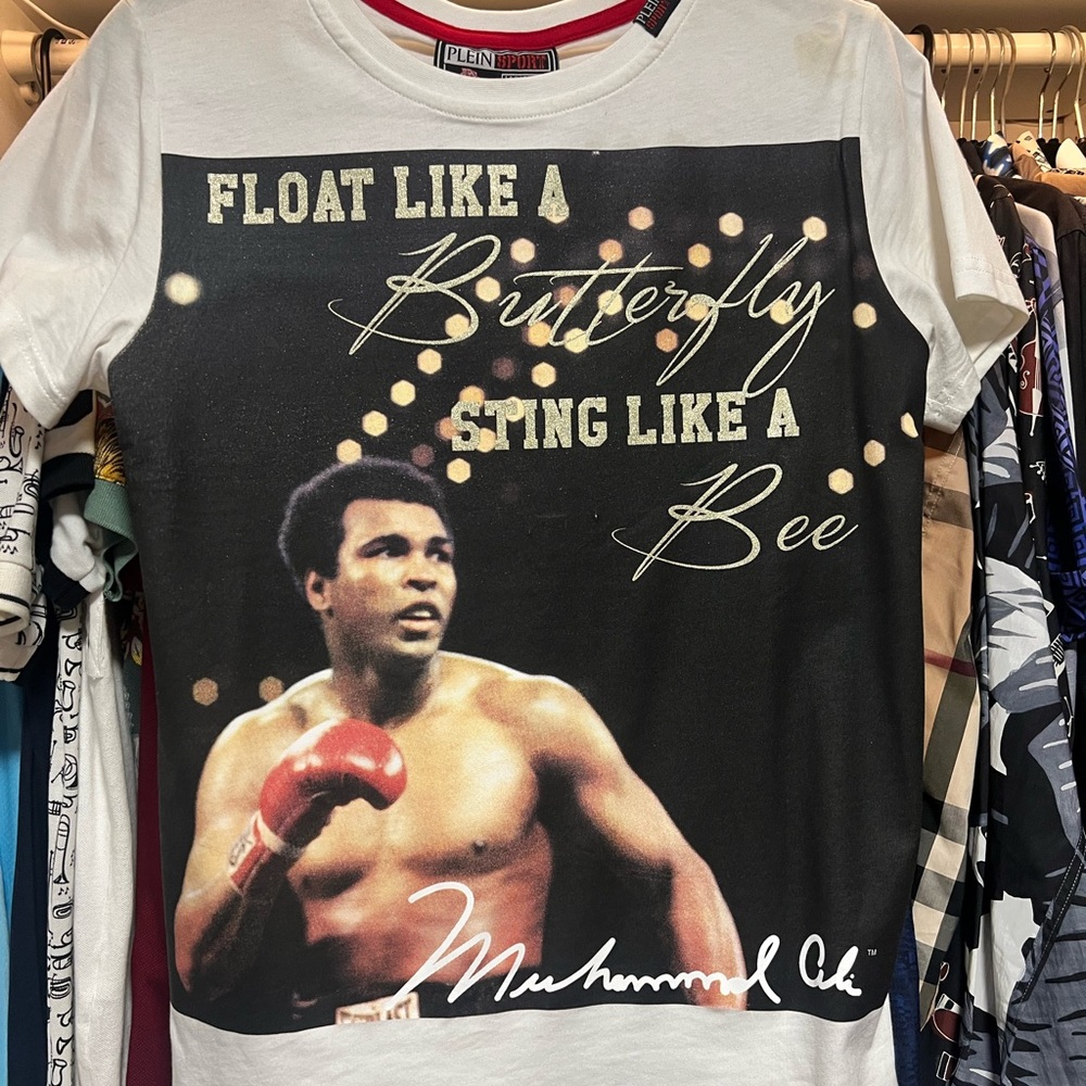 Plein Sport White Muhammad Ali Graphic Tee - S
